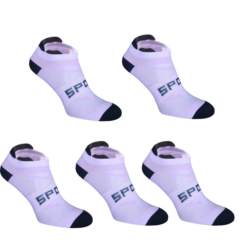 Шкарпетки для спорту UBN001 Білі - 5 пар